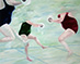 Wasserballet (Angela, Bärbel und Hannelore), 2012. Öl auf Leinwand, 80x100